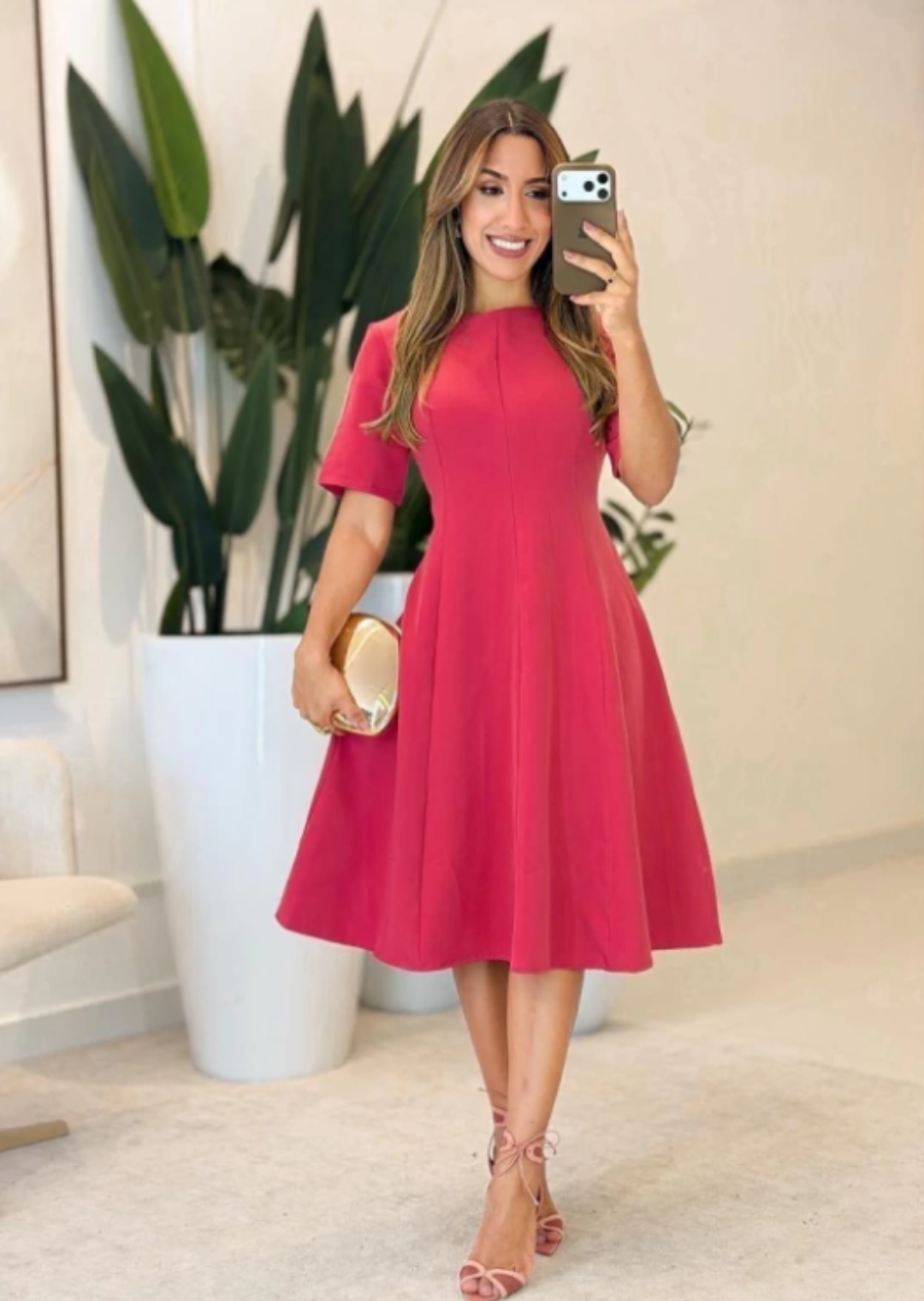 1073 - Vestido Evasê | Alfaiataria