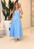 1011 - Vestido linho | detalhe botões