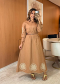 1049 - Conjunto Tricoline | Bordado